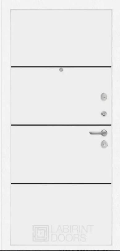 25 - Белый софт, черный молдинг
